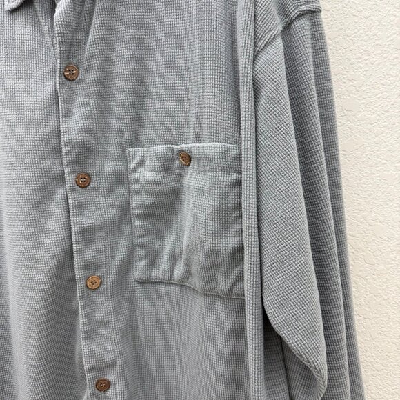 Patagonia Kamuela Grid Grey Fleece Button Up Long Sleeve Shirt 25490 Mens XXL - Picture 3 of 8